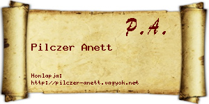 Pilczer Anett névjegykártya